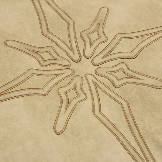 Embroidered PU Leather Jacket For Men